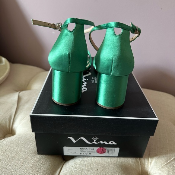 Nina Emerald Green Heels - Picture 3 of 4